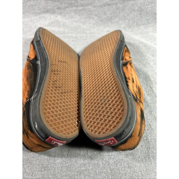Vans Womens 9 Mens 7 Orange Black Tie Dye Lace Up omfort Shoes - Picture 9 of 10